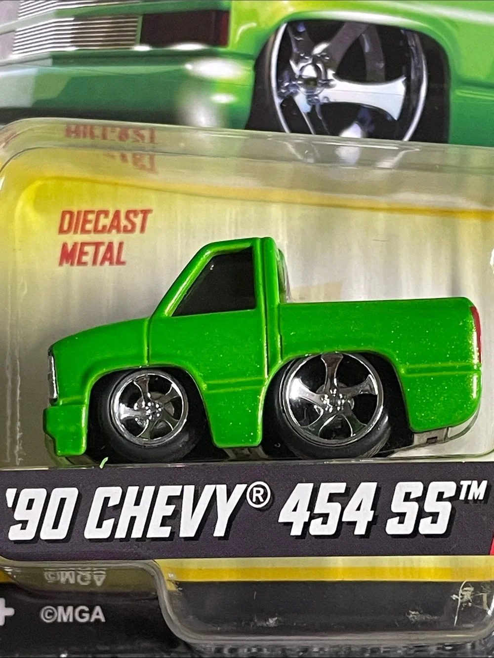 Car Tuned 90 Chevy 454 SS Diecast Toy Truck - Green